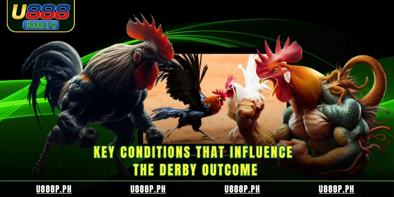 Key conditions that influence the derby outcome