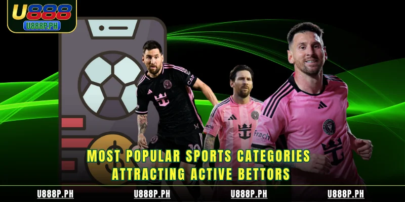 Most popular sports categories attracting active bettors