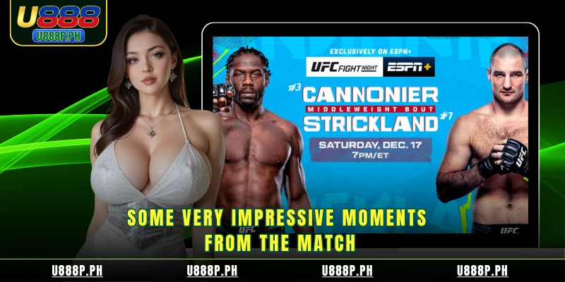 Some very impressive moments from the match